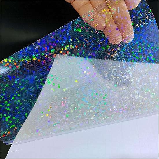 Bleidruck 25 Sheets Crystal Clear Vinyl Sticker Paper Self Adhesive Waterproof 100% Transparent Overlay Film A4 (11.7 x 8.3 Inch) Cold Laminate