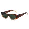 Retro Olive Green Cat Eye Sunglasses for Women Men Stylish UV Protection Trendy Fashion Street Style Eyewear