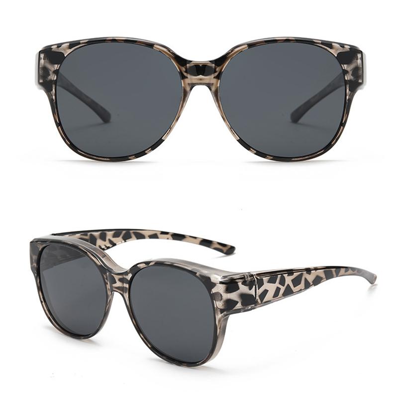 Fashion Large Frame Sunglasses Cover Over Myopia Prescription Glasses Portable Men Women Vintage Fishing Driving Eyewear
