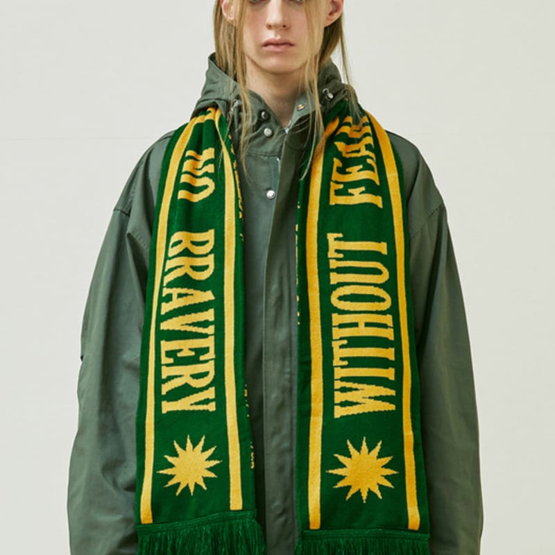 KND WFTB PAISLEY FOOTBALL MUFFLER DEEP GREEN