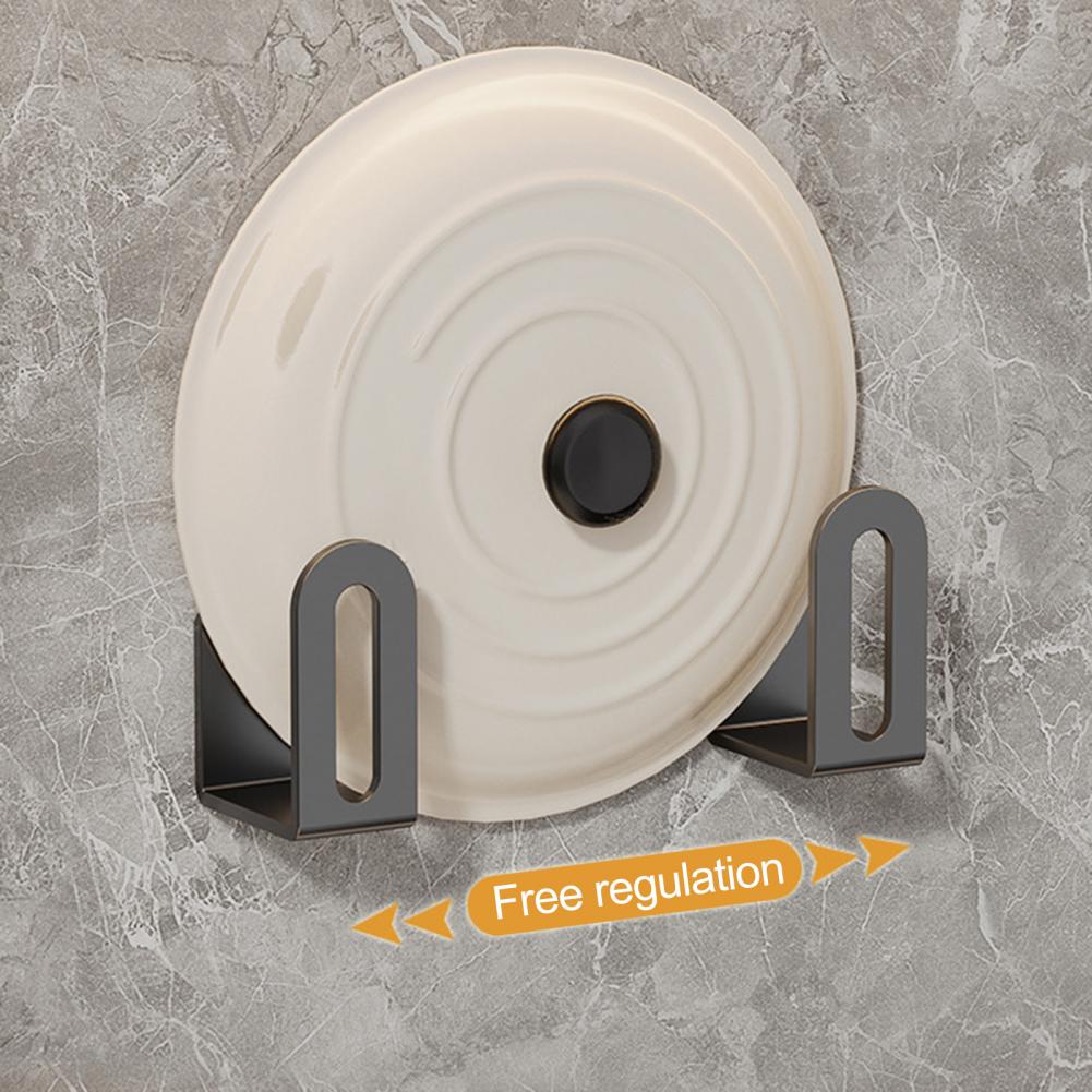 Storage Rack Space-saving Lid Holder Wall Mounted Cutting Board Pot Cover Holder Strong Load-bearing Organizer Stand for Kitchen