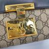 [Pre-Owned] Padlock Moonlight Treasure Box Series Metal Lock Logo Canvas And Leather Crossbody Bag Small - Very Good #1QEL3AF