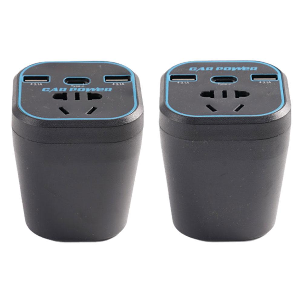 Vehicle Mounted Inverter 12V24V Universal To 220V Automotive Part Socket Converter Charger Automotive Power Auto Multifunct