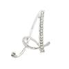 English Letter Brooch With Water Filled Diamond Alloy Chest Flower, Clothing Accessory Pin