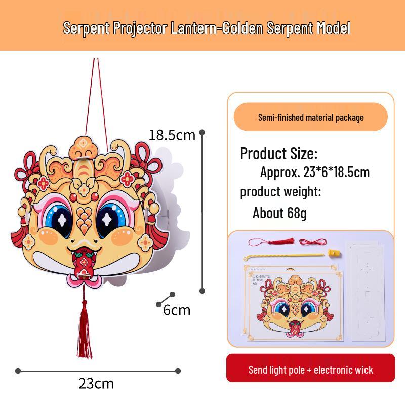 Handmade Spirit Snake Lantern DIY Kit: Children s Craft for Dragon Boat & Lantern Festivals 2026