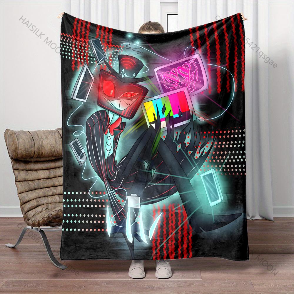 Multiple Sizes Classic Games TV Man Cartoon Printed Blanket Warm Soft and Comfortable Home Travel Sofa Bedding Cover Blanket