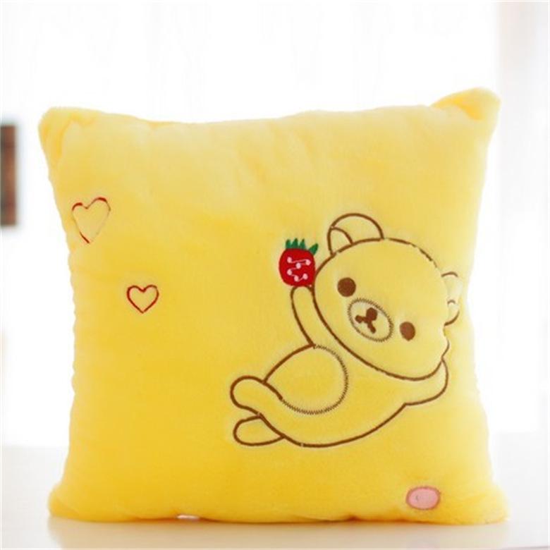 Siebenfarbiges musikalisches Stern Leuchtplüschtier Kissen