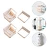 Multifunctional Storage Rack Umbrella Stand Wall-Mounted Shelf Beige 7.1x6.5cm Water Drainage Detachable Design 2Pcs