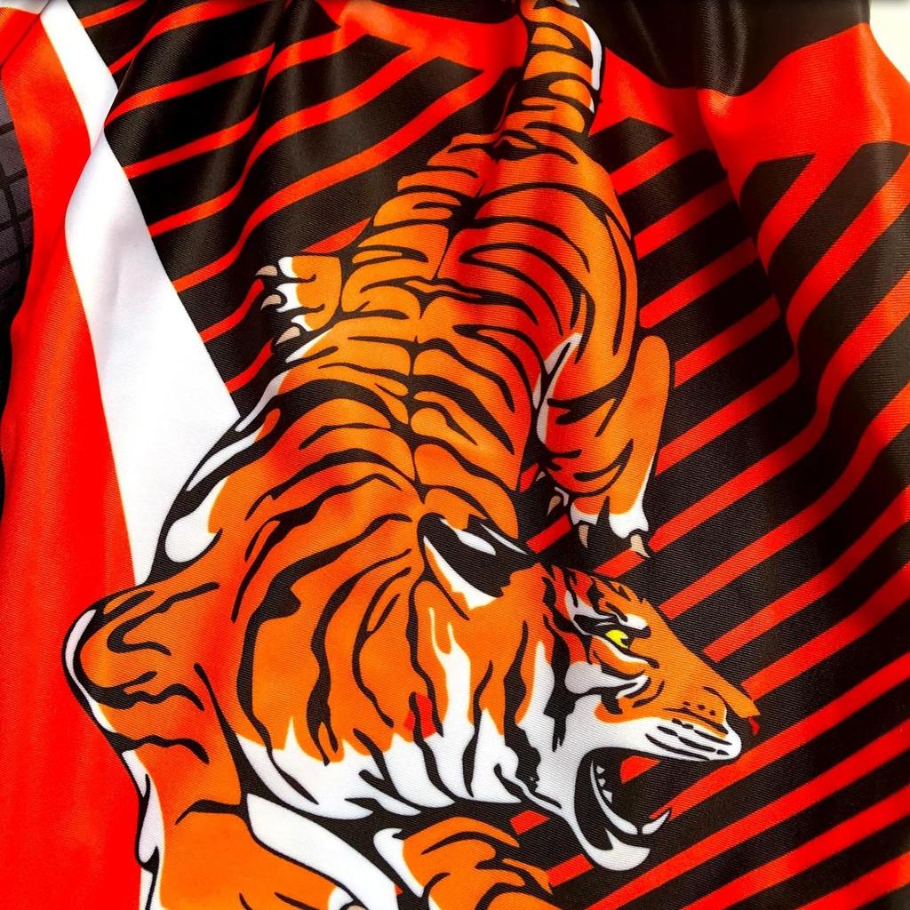Twin Tiger Muay Thai Kickboxing Boxing MMA UFC Casual Shorts Gym Sport Unisex Men Women Workout Quick Dry Print Elastic High Waist Training