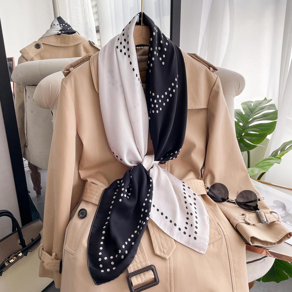 High-quality Luxurious Silk Scarves Headband Scarfs Neck Scarf For Women Chain Silk Scarf Women's Decorative Shawl