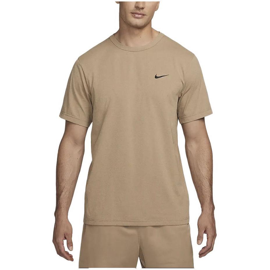 Nike Dri-FIT UV Hyverse Solid Crew Neck Quick-Dry Short-Sleeve T-Shirt Men Tops Khaki DV9840-247