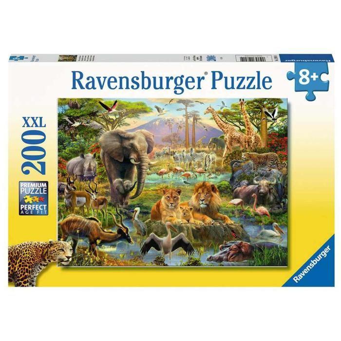 Puzzle Animaux de la savane - Ravensburger - 200 pièces - Pour enfants dès 8 ans