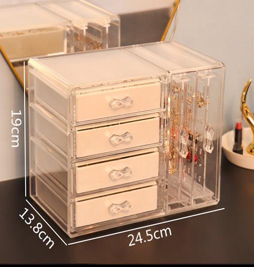 Necklaces, Earrings, Display Stands, Transparent, Jewelry Boxes, Rings, Bracelets, Dust-proof Multi-layer Storage Boxes