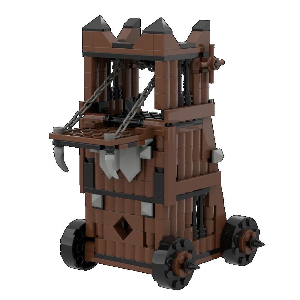Medieval Castle Siege Weapons Building Blocks Siege Engine Cannon Car  Catapult Crossbow MOC Assembly Bricks Toys