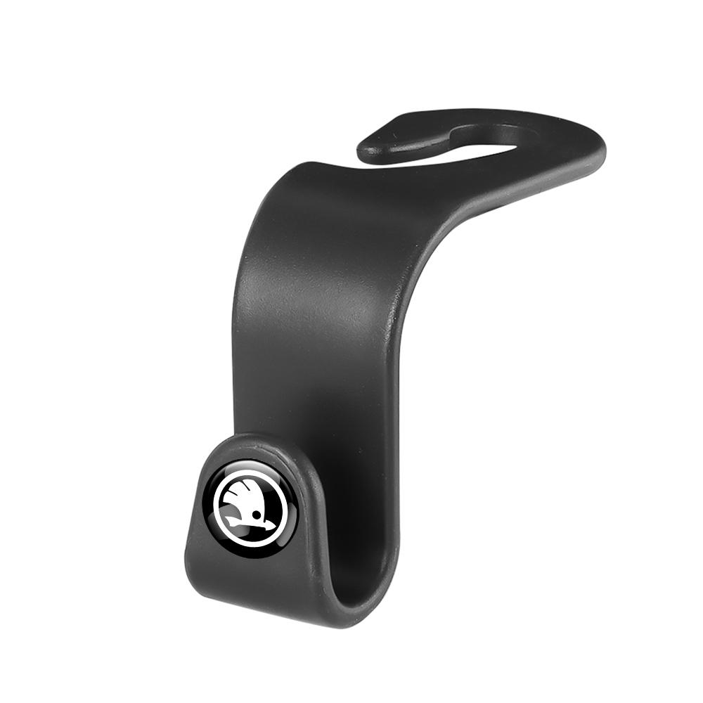 LQLT3 Car Seat Back Hook Multi-functional Hanging Hange Holder Auto Accessories For Skoda VII S Rapid Fabia Octavia Yeti Superb Kamiq