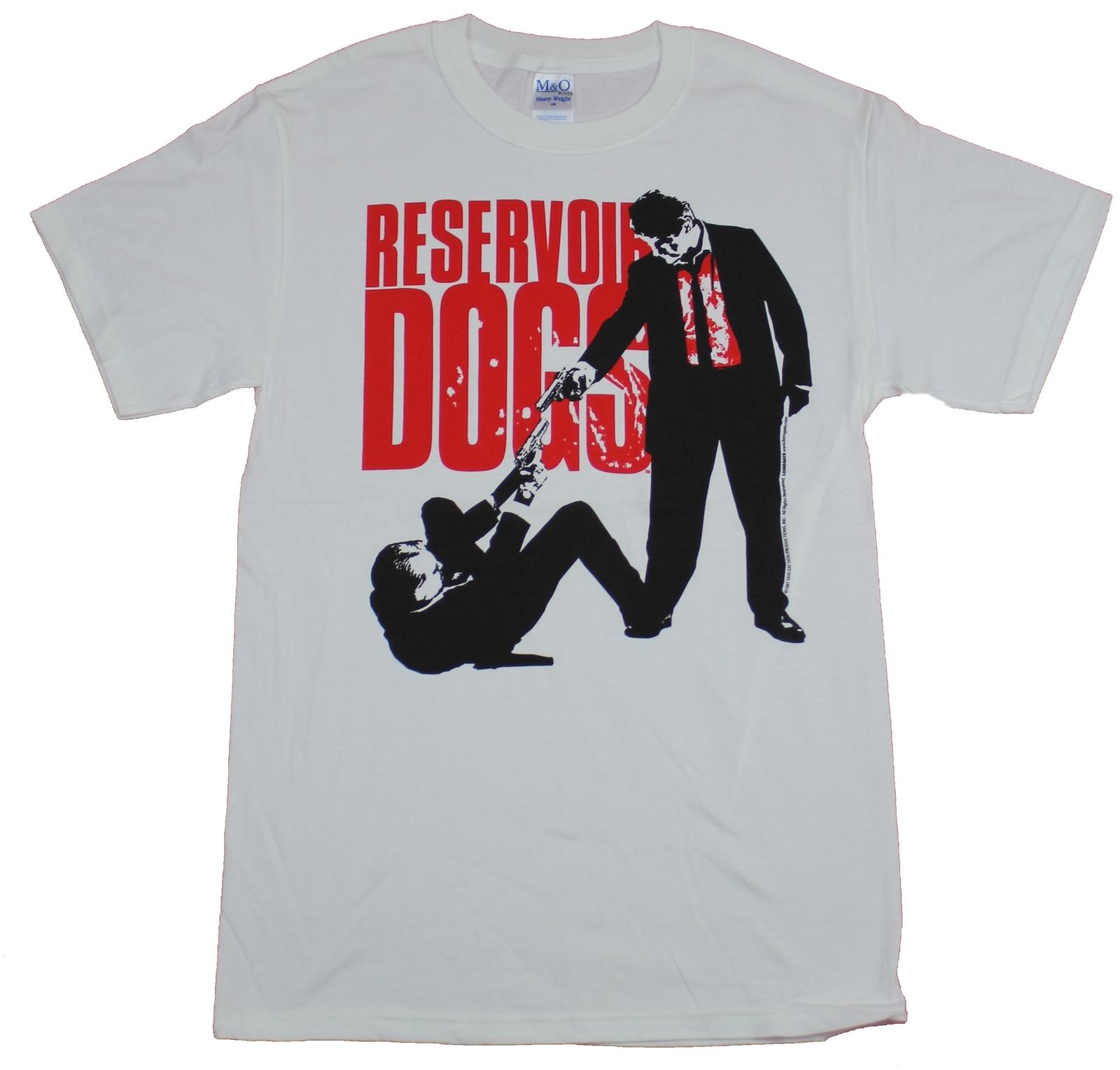 Reservoir Dogs Mens T-Shirt - Pistol Standoff Over Word Logo XL