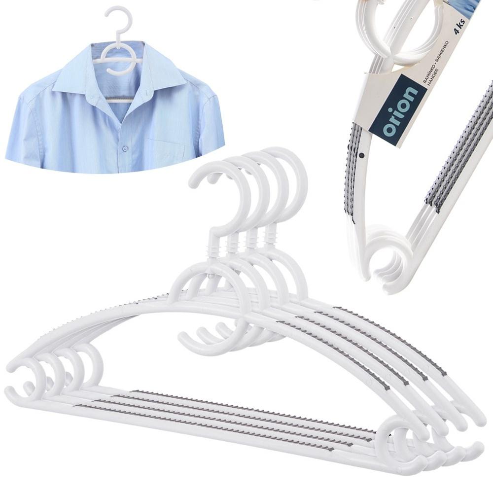 White swivel non-slip clothes hangers 4 pcs.