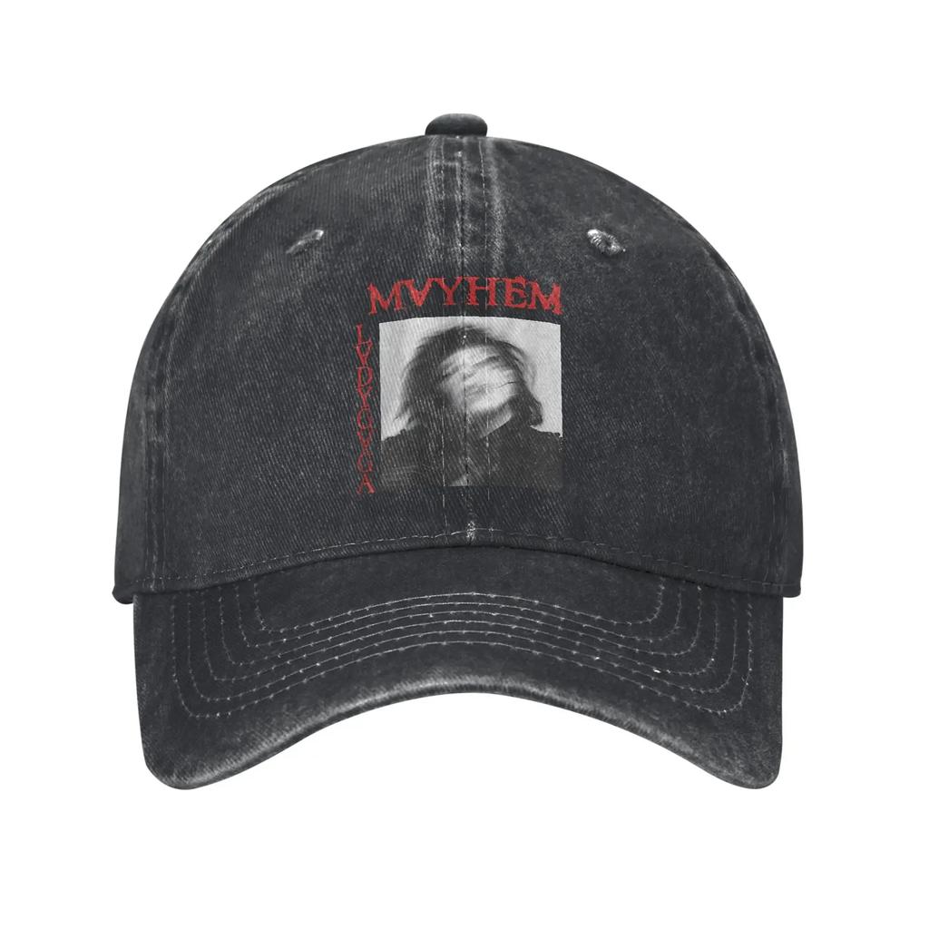 Washed Baseball Cap Lady Gaga Mayhem Album 2025 Summer Hip Hop Hats For Men Adult  y2k Funny Outdoor Gym Sun Snapback Cap