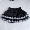 Ruffled Hem Mini Skirt: Summer Fluffy A-line for Petite Girls, Anti-exposure, High Waist Slimming Style