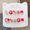 Children's Christmas Snowman Nail Stickers - Winter Design for Ages 3-12