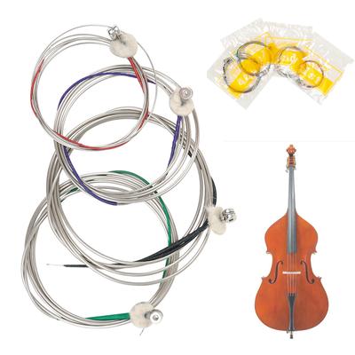 4pcs/set Double Bass Strings Nickel Plated 040-094 Steel Core Contrabass Strings