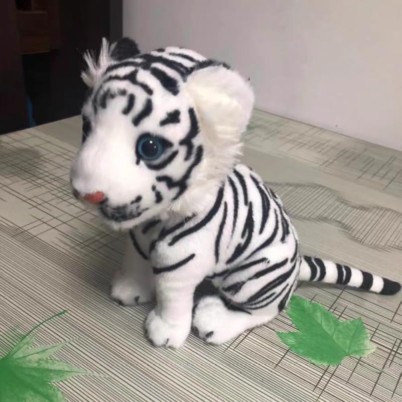 STOBOK Simulation Tiger Doll, White Tiger Plush Toy, Lucky Tiger Plush Toy, Tigger Plush Toy, Tiger Plush Toy, Parrot Plush Toy, Simulation Tiger