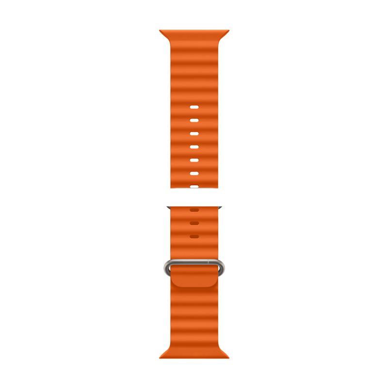 

Compatible Silicone Strap with Ocean Double Buckle for Apple Watch Series 5-8 & SE 42/44/45/49mm