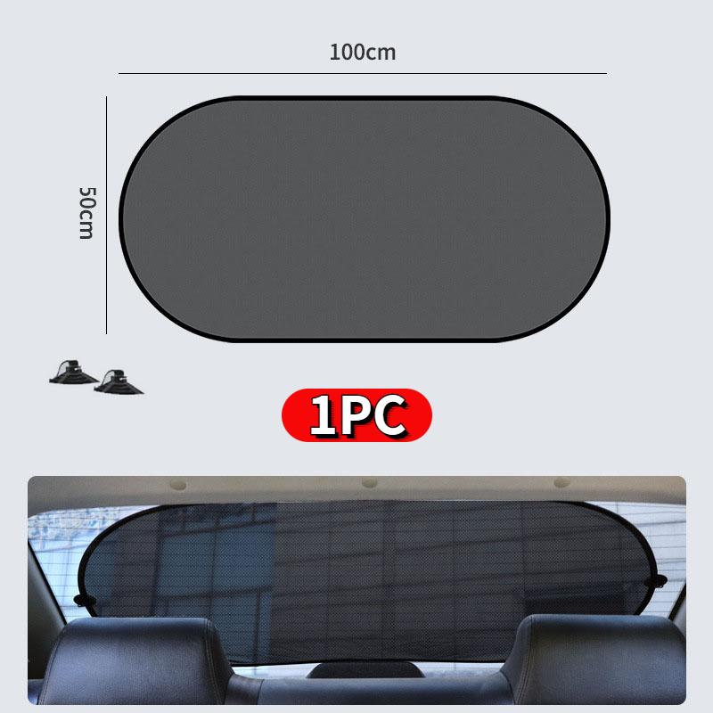 2PCS Car Window Sunshade Cover Sun Shield UV Protection Auto Front Rear Black Window Curtain Summer Car Accessories