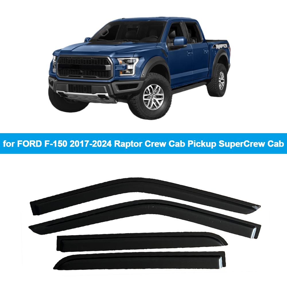 

Ford F-250 Super Duty 2017-2025 Crew Cab Rain Guards Window Deflectors