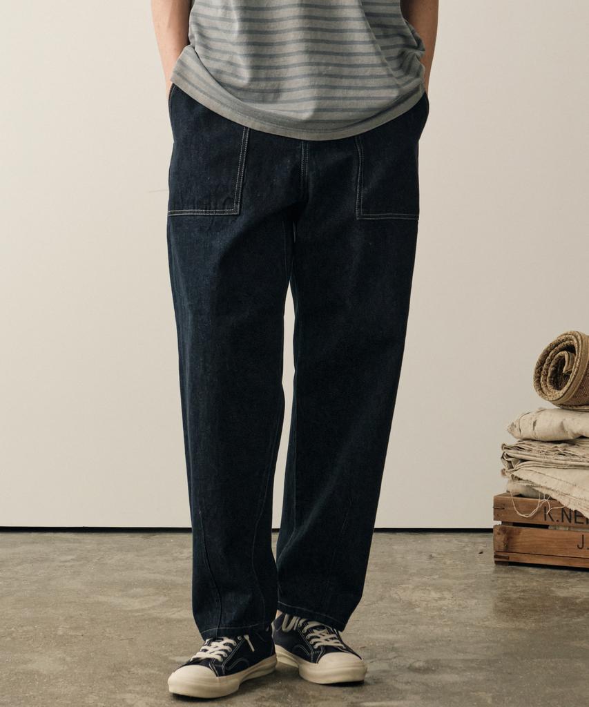 HELEMENT Selvedge Raw Denim Pants (Navy)