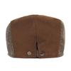 Vintage Herringbone Newsboy Cap Men Women Winter Thick Warm Casual Stripe Berets Gatsby Flat Hat Peaked Cap Adjustable Patchwork