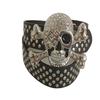 Personalisierter Strassgürtel mit Totenkopfmotiv, Punk-Jugendstil, der Multifunktionalität und modisches Design vereint.
