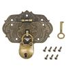 Antique Zinc Alloy Padlock and Hasp for Furniture and Boxes Lock for Jewellery Cases Wooden Storage and Chests