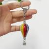 Creative Cappadocia Hot Air Balloon Epoxy Keychain