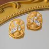 Medieval Vintage Luxury Vintage Clover Oval Earrings Vintage Earrings Earrings