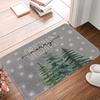 Winter Christmas tree Snowman Doormat Non-Slip Entrance Doormat Home Decor Carpet for Living Room Rugs Bathroom Floor Rug