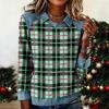 Damenmode Ausgestelltes Langarm Denim Patchwork Sweatshirt Mit Aufdruck Lässiger Pullover Top