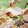 304 Stainless Steel Rectangular Food Storage Container with Lid