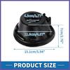 Fuel Filler Door Cover Gas Cap Cover for Dodge Challenger 2008- Black
