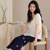 Pure Cotton Women's Pajamas with Chest Pads Women's 1011 New Spring and Summer Anti-bumping Students Can Wear Loungewear Suit