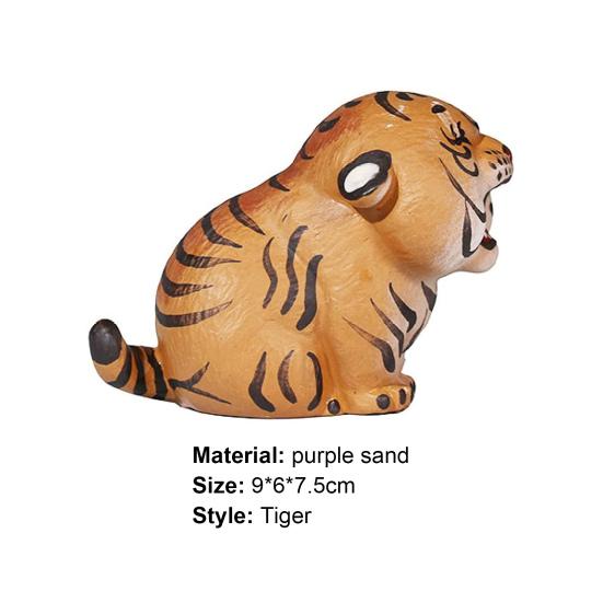 Langlebige Teedekoration in Tigerform, klein, besonders