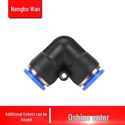 Pneumatische Plastic Haakse Bocht Snelkoppeling Luchtkoppeling PV-4/6/8/10/12/16