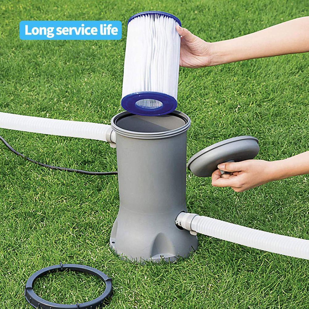 Filtro TIPO III per Bestway 58012 Cartuccia Filtro per la Cura Quotidiana della Piscina Facile da Sostituire Cartuccia di Ricambio Tipo A/C Tipo di Filtro Piscina 3