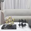 Nordische Kreative Geometrische Hohlwürfel Skulptur Moderne Abstrakte Metallstatue Minimalistische Wohnkultur für Wohnzimmer Schlafzimmer Geschenke