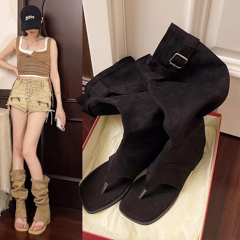 Spring and Summer New Flip-flops, Cool Boots, Trousers, Spice Girls, Western Cowboy Boots, Sandals, Women's Tide
