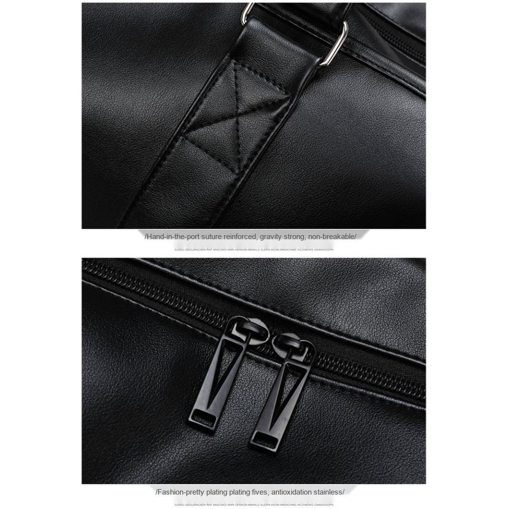Travel Bag Unisex PU Large Capacity Adjustable Strap Travel Gym