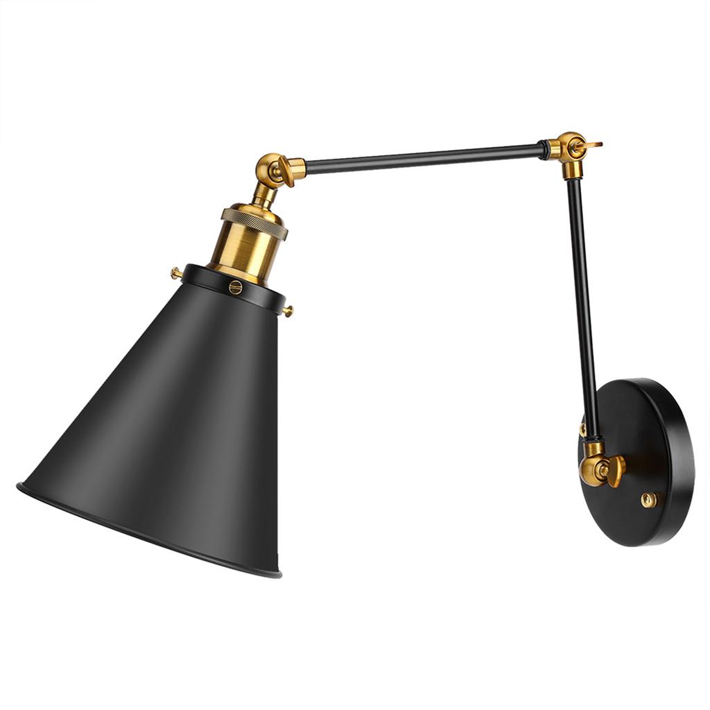 Adjustable Vintage Industrial Loft Swing Arm Ambient Lighting Warehouse Wall Decor
