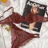 [People's Collection] Big breasts show small breasts, light half a cup of underwear in summer, women's French sexy, with steel rings gathering