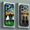 Phone Case for Xiaomi Redmi 15C 14C 13C 4G Redmi Note 15 14 13 12 11 10 Pro Plus 5G Cover Cat Van Gogh Starry Night Oil Painting