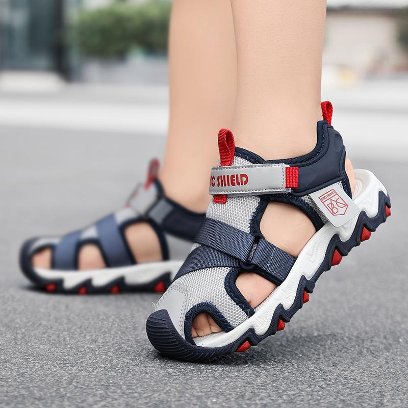 Summer Boys Closed Toe Collision Prevention Girls Sandals Sports Shoes Boys Sandals Flip-Flops